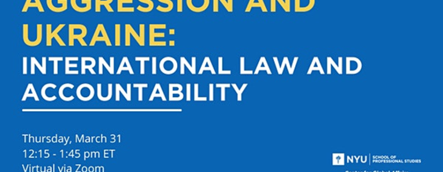 Webinar on Aggression and Ukraine: International Law and Accountability