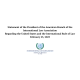 Statement of the President of ABILA Regarding the United States and the International Rule of Law